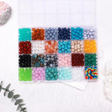 Gradient Gemstone Beads 8mm Glass Beads Jewelry Making