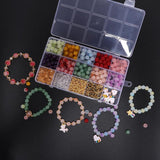 8mm Mix Colors Jewelry Making Kit Two-color Gradient Gemstone Beads