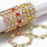 8mm Mix Colors Jewelry Making Kit Two-color Gradient Gemstone Beads