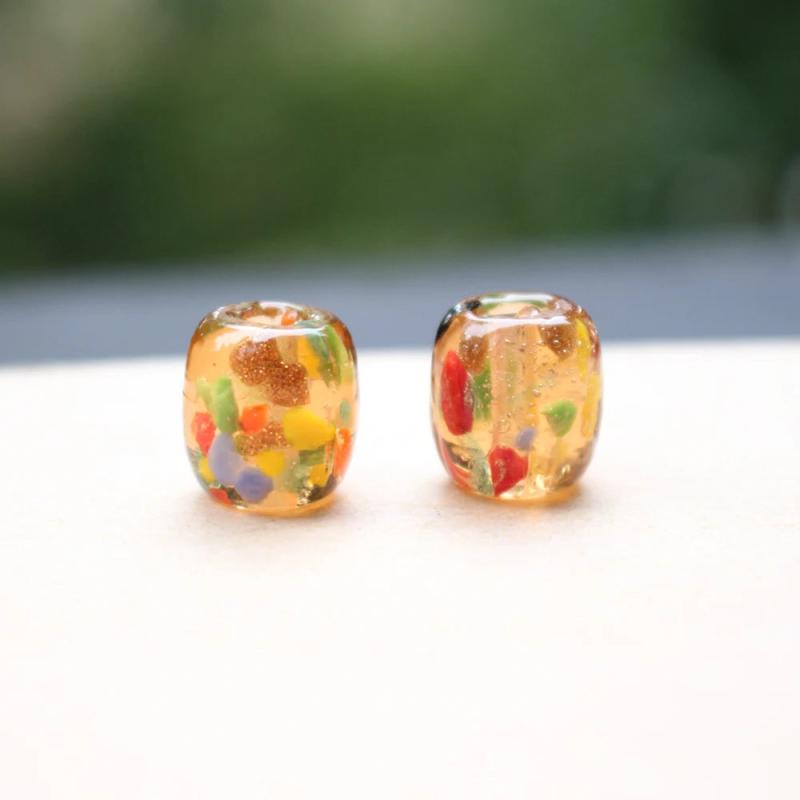 Colorful Lampwork Bead Jewelry Making Accessories Glass Beads DIY Bulk