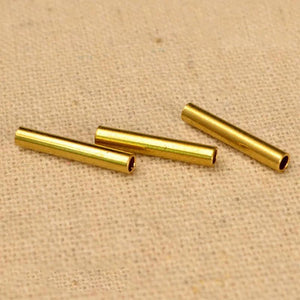 100pcs Copper Tube Spacer Beads for DIY Jewelry 15mm 20mm 30mm 40mm