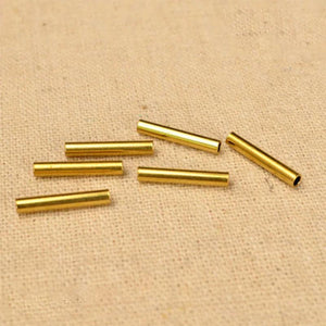 100pcs Copper Tube Spacer Beads for DIY Jewelry 15mm 20mm 30mm 40mm