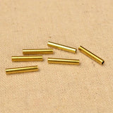 100pcs Copper Tube Spacer Beads for DIY Jewelry 15mm 20mm 30mm 40mm