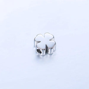 5pcs Stainless Steel Clover Loose Beads Fast Hole Beads DIY Jewelry