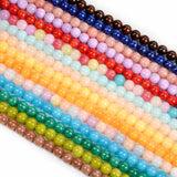 Natural Stone Beads Yellow Topaz Jade Chalcedony Spacer Beads for Jewelry