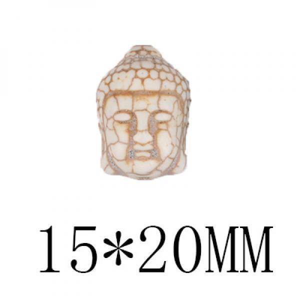 Vintage Turquoise Beads Buddha Head Spacers DIY Jewelry Making Accessories