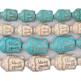Vintage Turquoise Beads Buddha Head Spacers DIY Jewelry Making Accessories