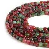 Tourmaline Natural Stone Agate Cube Beads 8x8mm