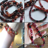 Tourmaline Natural Stone Agate Cube Beads 8x8mm