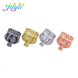 4Pcs Lot Crown Bead Caps for Earrings DIY Jewelry Making
