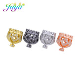 4Pcs Lot Crown Bead Caps for Earrings DIY Jewelry Making