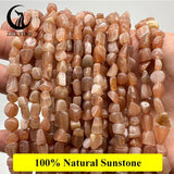 Natural Irregular Peridot Aquamarine Mookaite Sunstone Beads 6-8mm