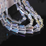Clear AB Glass Bugle Beads Mix for Jewelry Making DIY