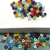 Bulk Mix Colorful Big Hole Glass & Stone Beads for Jewelry Making
