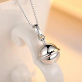 925 Sterling Silver Lady Bells Pendant Necklace Christmas Accessories
