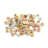 1mm Matte Rose Hematite Flat Round Coins Stone Spacers Beads