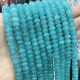 5*8mm Chalcedony Jades Round Spacer Beads for Jewelry Making