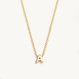 925 Silver Initial Letter Pendant Necklace A-Z Alphabet Collares Fine Jewelry