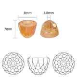 50Pcs Crystal Bell Shape Spacer Beads Jewelry Making Accessory