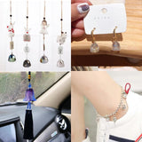 50Pcs Crystal Bell Shape Spacer Beads Jewelry Making Accessory