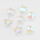 30pcs 5-pointed star Glass Beads Spacer Charms for Jewelry Making 13mm