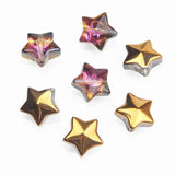 30pcs 5-pointed star Glass Beads Spacer Charms for Jewelry Making 13mm