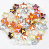 30pcs 5-pointed star Glass Beads Spacer Charms for Jewelry Making 13mm