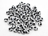 Acrylic Soccer Ball Football Round Beads 12mm Chunky Bead