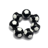 Acrylic Soccer Ball Football Round Beads 12mm Chunky Bead