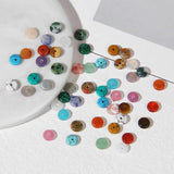 2x6mm Natural Abacus Stone Beads Flat Small Coin Shape Gems Spacer Beads