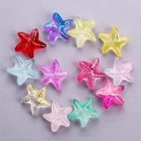20pcs Starfish Lampwork Glass Beads Colorful for Jewelry Making