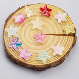 20pcs Starfish Lampwork Glass Beads Colorful for Jewelry Making