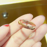 Purple Glossy Ring 14K Rose Geometric Resizable Men's Women's Jewelry