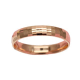 Purple Glossy Ring 14K Rose Geometric Resizable Men's Women's Jewelry