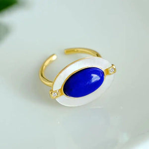 Elegant Lapis Lazuli Women's Ring