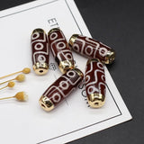 2Pcs Natural Stone Pendant Tianzhu Beads for DIY Jewelry