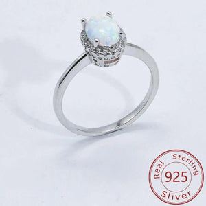 925 Silver Full Diamond Four Claw Ring