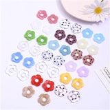 Multicolor Flower Acrylic Beads DIY Jewelry Making Necklace