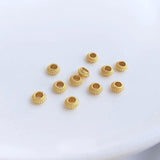 10PCS 24K Brass Flower Bead Spacers for Bracelet Making