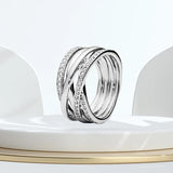 925 Sterling Silver Rings Crown Heart Sunflower Snake Ring For Women