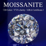 0.8-2.0mm D Round Cut Lab Grown Moissanite Stone for Jewelry DIY Making
