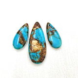 Emperor Stone Beads Droplet Shaped Pendant Earrings Set