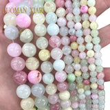 Morganite Persian Jade Stone Beads 4-12MM