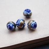 Bohemia Lampwork Bead Round Glass Pink Mix DIY Bijoux