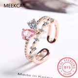 D VVS1 Moissanite Ring 925 Silver Wedding Jewelry