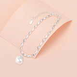 925 Silver Pearl Bracelet for Women Wedding Party