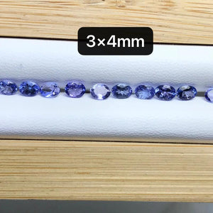 Tanzanite Round Cut Loose Beads Natural Stone for DIY