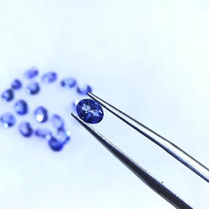 Tanzanite Round Cut Loose Beads Natural Stone for DIY