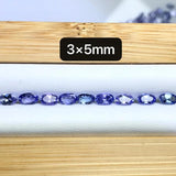 Tanzanite Round Cut Loose Beads Natural Stone for DIY