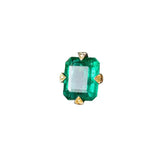 Green Gemstone Rings for Women - Vintage Jungle Charm Wedding Jewelry